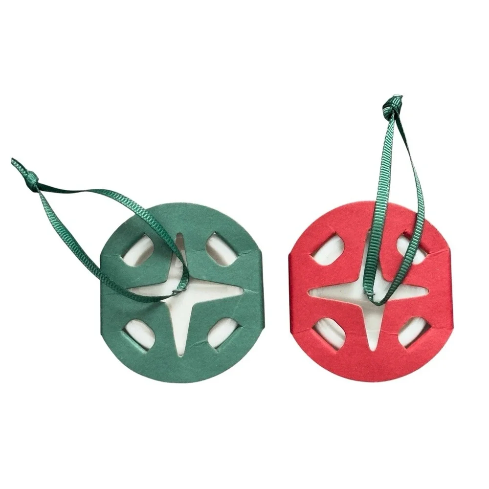 Starbucks Boy w Balloon & White Cup‎ Ornament Lot of 2